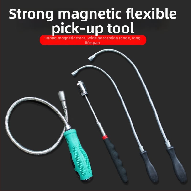 Magnētiskā sūkšanas nūjiņa – saliekama, mājas lietošanai, metriskā un imperiālā formātā, 1 komplekts