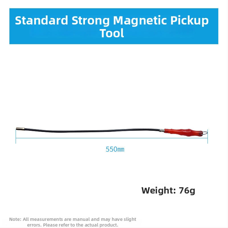 Magnētiskā sūkšanas nūjiņa – saliekama, mājas lietošanai, metriskā un imperiālā formātā, 1 komplekts