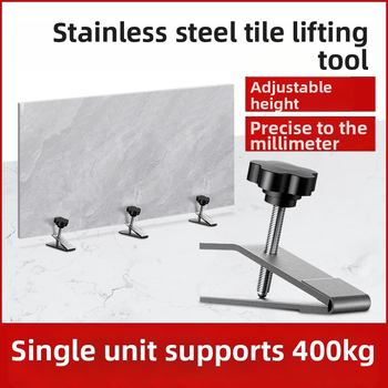 Nerūsējošā tērauda flīžu augstuma regulēšanas instruments — flīžu līmēšanas iekārta, Locator standarts, 100 gab. komplekts