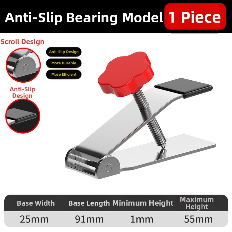 Nerūsējošā tērauda flīžu augstuma regulēšanas instruments — flīžu līmēšanas iekārta, Locator standarts, 100 gab. komplekts