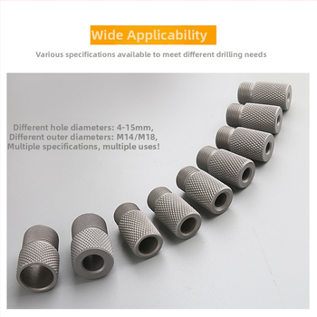 Trīs vienā rīks caurumu urbšanai un koka dībeļu pozicionēšanai, nerūsējošais tērauds, 1 komplekts, 4-15 diapazons, New Wu Tools, mājas lietošanai