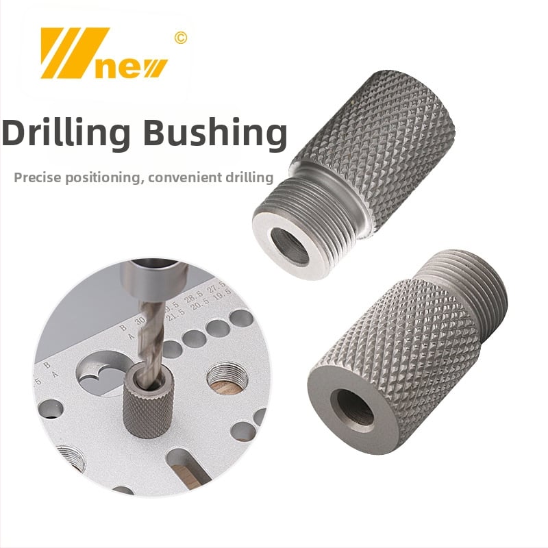 Trīs vienā rīks caurumu urbšanai un koka dībeļu pozicionēšanai, nerūsējošais tērauds, 1 komplekts, 4-15 diapazons, New Wu Tools, mājas lietošanai