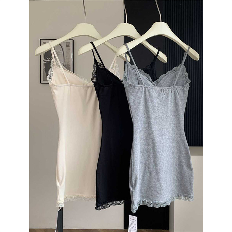 Modalna noćna haljina bez rukava, V izrez, kratka suknja, uski kroj