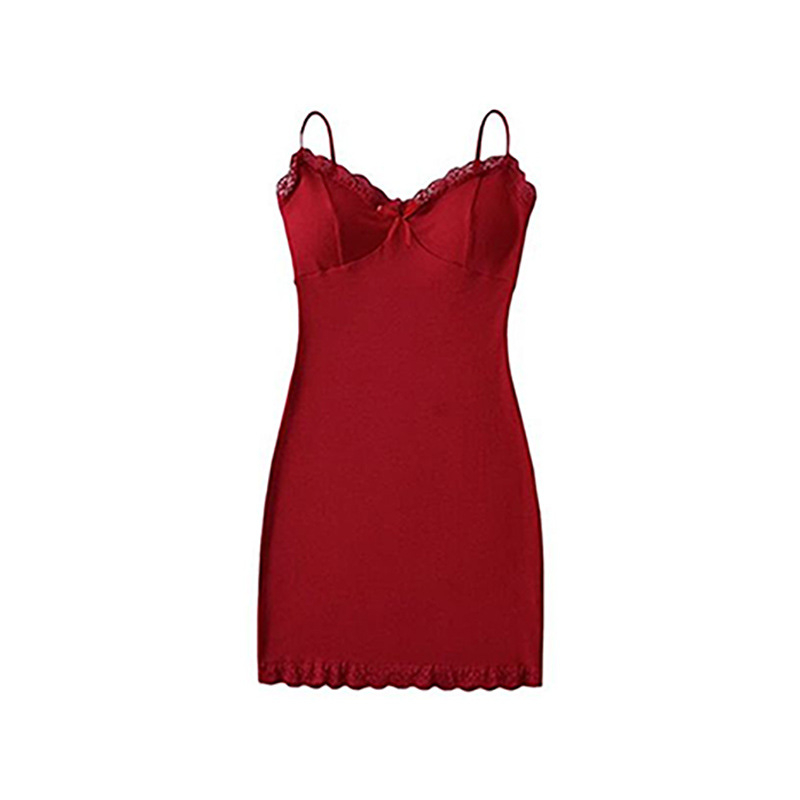 Modalna noćna haljina bez rukava, V izrez, kratka suknja, uski kroj