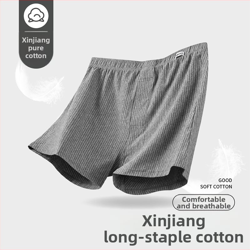 Meeste puuvillased triibulised bokserid, hingav lõngatud kangas, keskmine talje, 95–100% puuvill, kanga tihedus 40