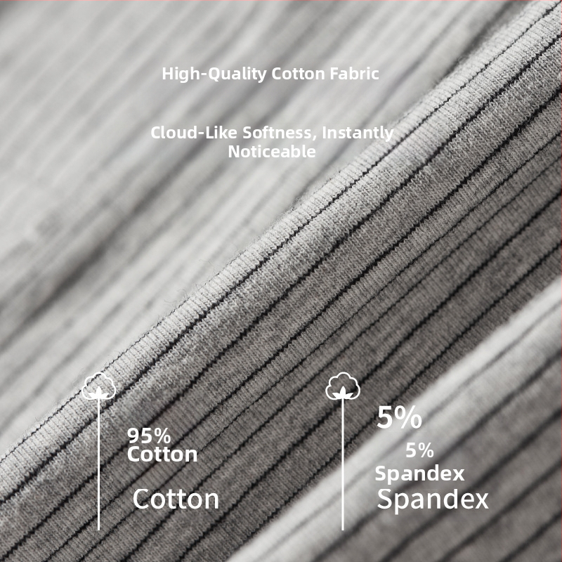 Pánske bavlnené boxerky s pruhmi, priedušný pletený materiál, stredná výška pásu, 95–100% bavlna, hustota tkaniny 40