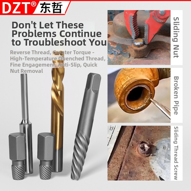 DZT augstas izturības nutu ekstraktora komplekts — 29 detaļu demontāžas rīku komplekts, no 45 gauge tērauda, mājsaimniecības remontam