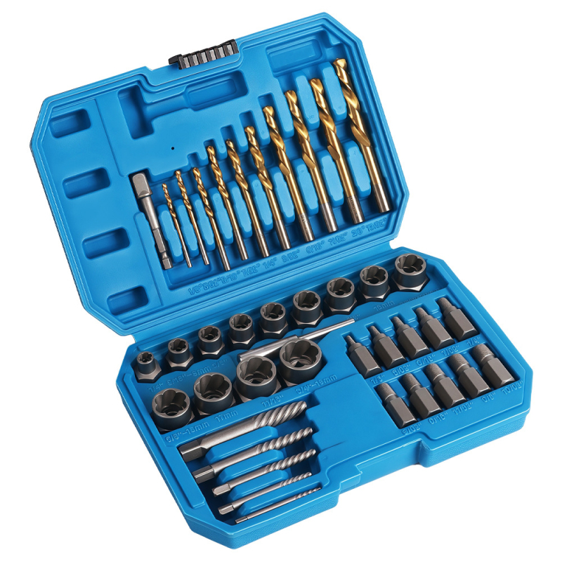 DZT augstas izturības nutu ekstraktora komplekts — 29 detaļu demontāžas rīku komplekts, no 45 gauge tērauda, mājsaimniecības remontam