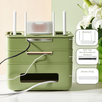 Rūtera un kabelu uzglabāšanas kārba – vadu pārvaldība dzīvojamā istabā, TV set-top box uzglabāšana, piemērots dzīvojamajai istabai, guļamistabai un studijai, mūsdienīgs minimālisms