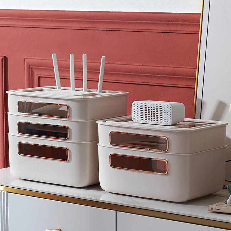 Rūtera un kabelu uzglabāšanas kārba – vadu pārvaldība dzīvojamā istabā, TV set-top box uzglabāšana, piemērots dzīvojamajai istabai, guļamistabai un studijai, mūsdienīgs minimālisms