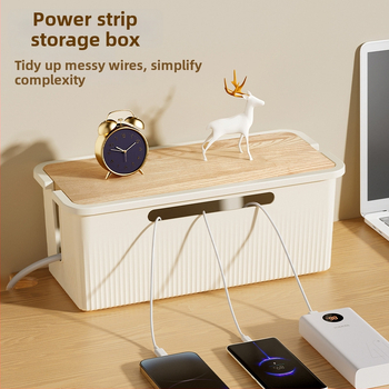 Datu kabeļu uzglabāšanas kārba, modeļa TX01053, PP plastmasa, 2L ietilpība, ar vāku, kabelu kārtošanai