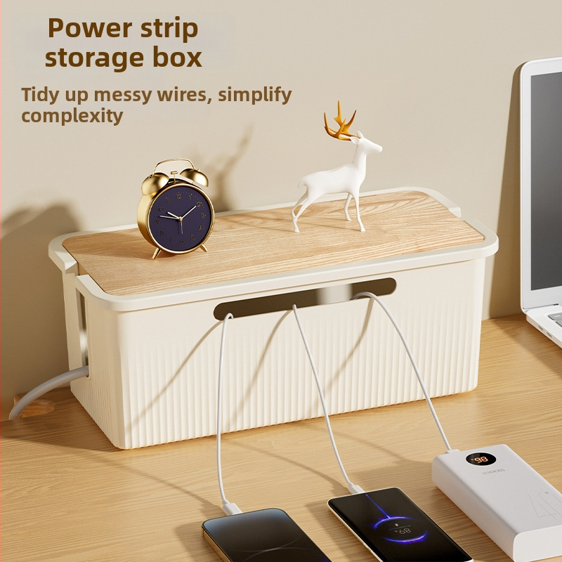 Datu kabeļu uzglabāšanas kārba, modeļa TX01053, PP plastmasa, 2L ietilpība, ar vāku, kabelu kārtošanai