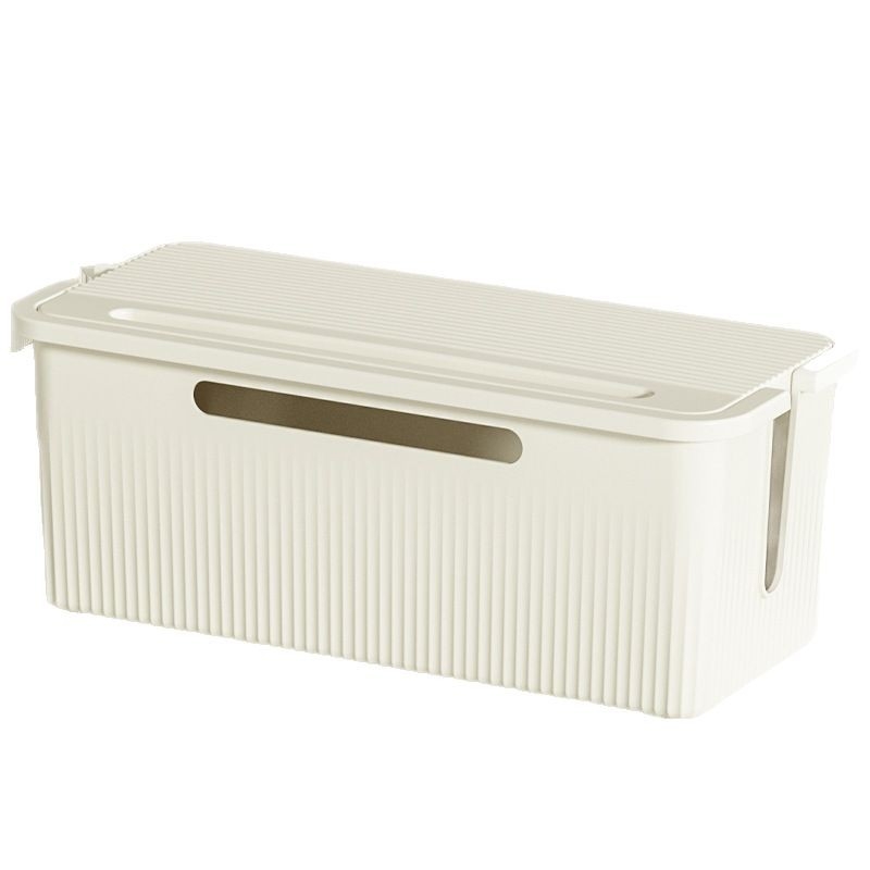 Datu kabeļu uzglabāšanas kārba, modeļa TX01053, PP plastmasa, 2L ietilpība, ar vāku, kabelu kārtošanai