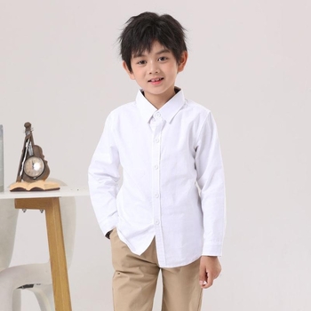 Zēnu kokvilnas garās piedurknes krekli, reversa kakla, 100% kokvilna, karoga oderes, vecums 3–8 gadi