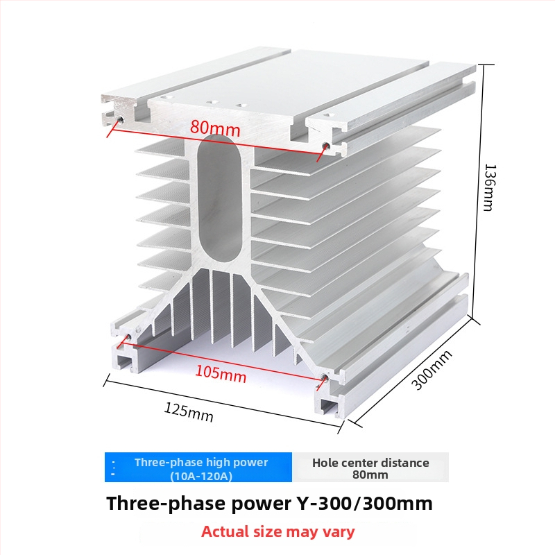 Radiators SSR relejiem; dzesēšanas plāksne; saderīgs ar SSR