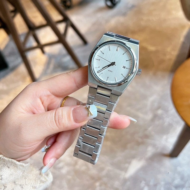 Nanizi muški kvarcni sat s Pearl mehanizmom, kožna narukvica, okrugli brojčanik