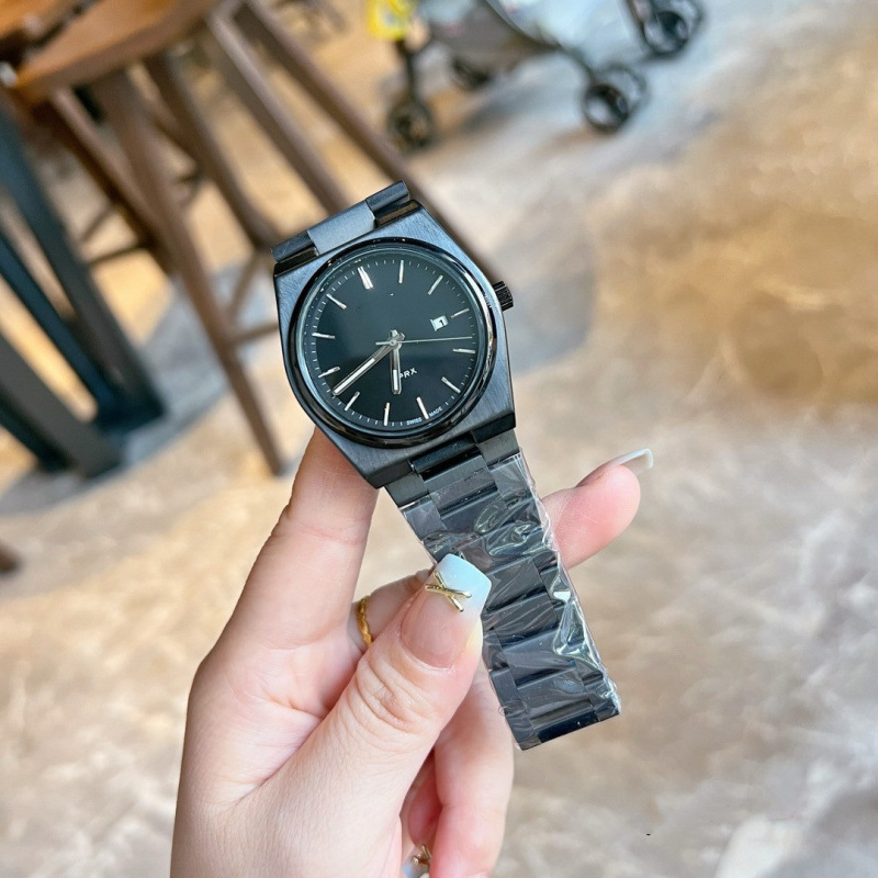 Nanizi muški kvarcni sat s Pearl mehanizmom, kožna narukvica, okrugli brojčanik