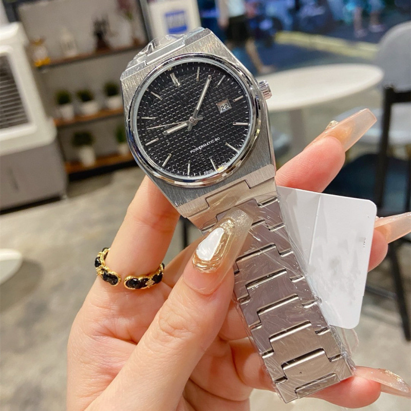 Nanizi muški kvarcni sat s Pearl mehanizmom, kožna narukvica, okrugli brojčanik