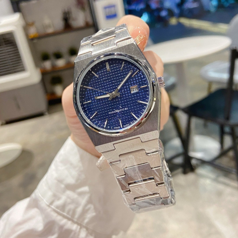 Nanizi muški kvarcni sat s Pearl mehanizmom, kožna narukvica, okrugli brojčanik