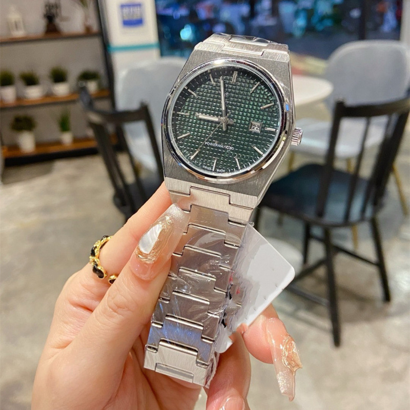 Nanizi muški kvarcni sat s Pearl mehanizmom, kožna narukvica, okrugli brojčanik