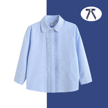 Bērnu garās piedurknes krekls – unisex, 70% kokvilna, apaļš kakls, pavasara un rudens laikam, no 8 gadu vecuma