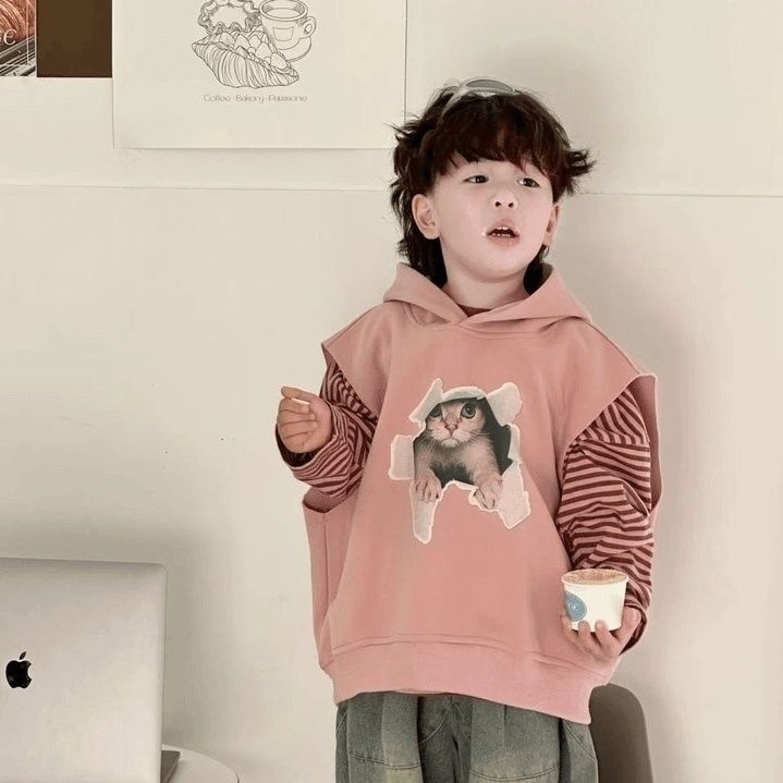 Korejas stilā trīsdaļīgs komplekts zēniem, no 0–12 mēnešiem, rudens 2025, garas piedurknes