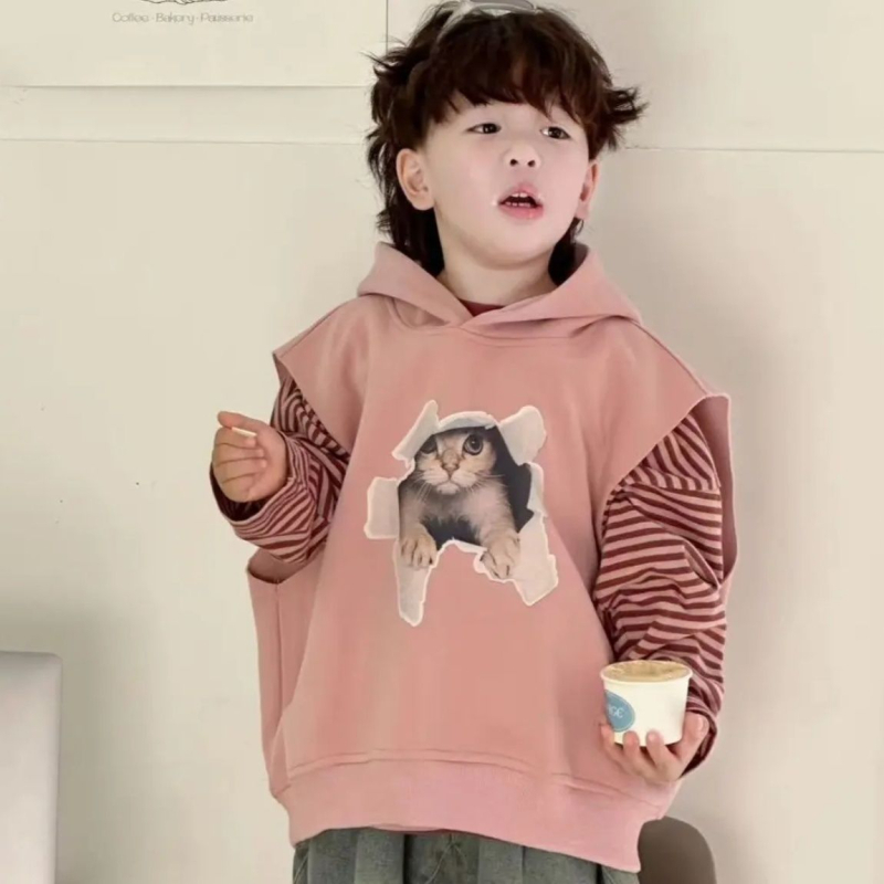 Korejas stilā trīsdaļīgs komplekts zēniem, no 0–12 mēnešiem, rudens 2025, garas piedurknes