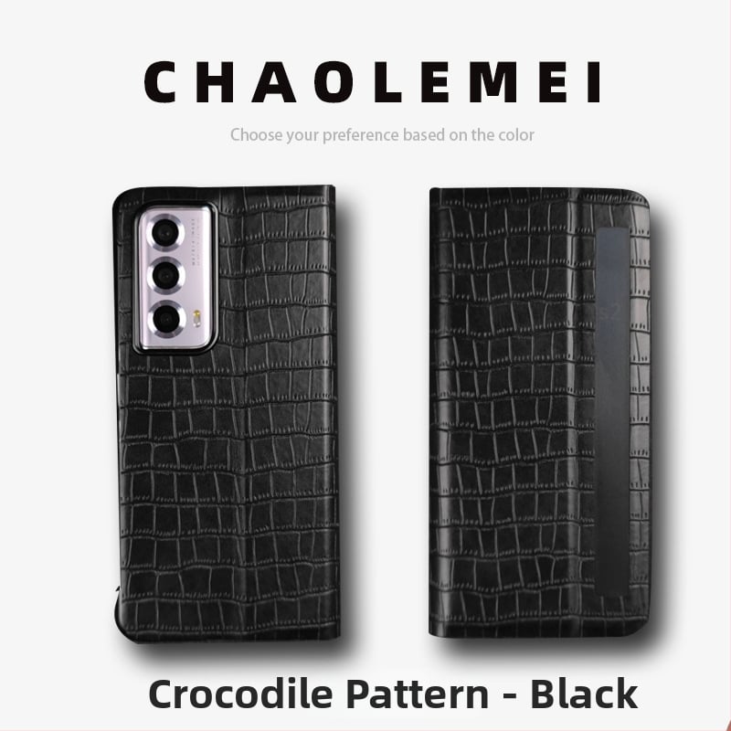 Калъф за Honor MagicVs2 със Smart Window, магнитен флип капак, сгъваем дизайн, PC и кожа, релефна изработка