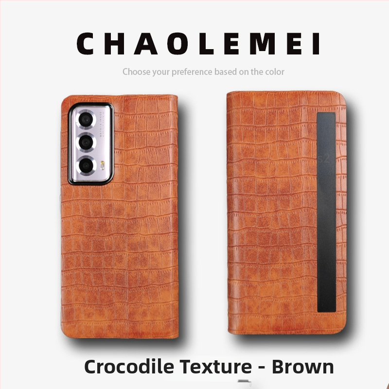 Калъф за Honor MagicVs2 със Smart Window, магнитен флип капак, сгъваем дизайн, PC и кожа, релефна изработка