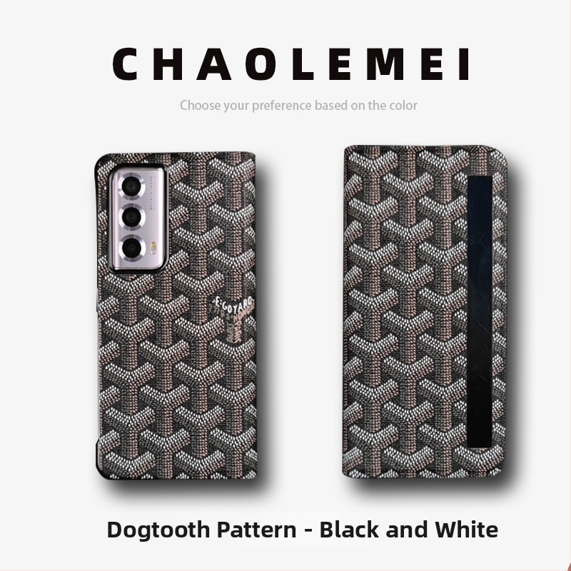 Калъф за Honor MagicVs2 със Smart Window, магнитен флип капак, сгъваем дизайн, PC и кожа, релефна изработка