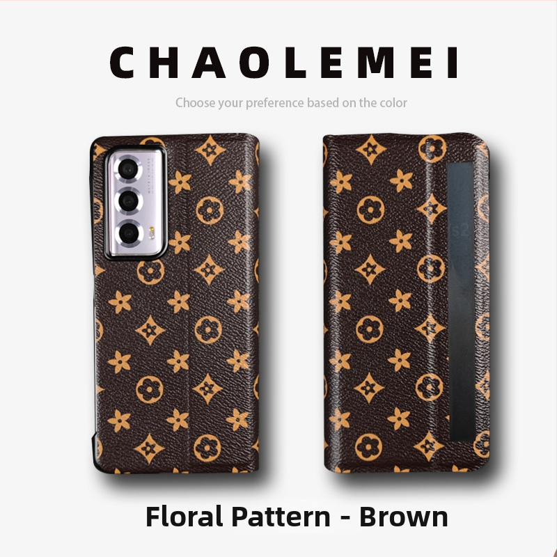 Калъф за Honor MagicVs2 със Smart Window, магнитен флип капак, сгъваем дизайн, PC и кожа, релефна изработка