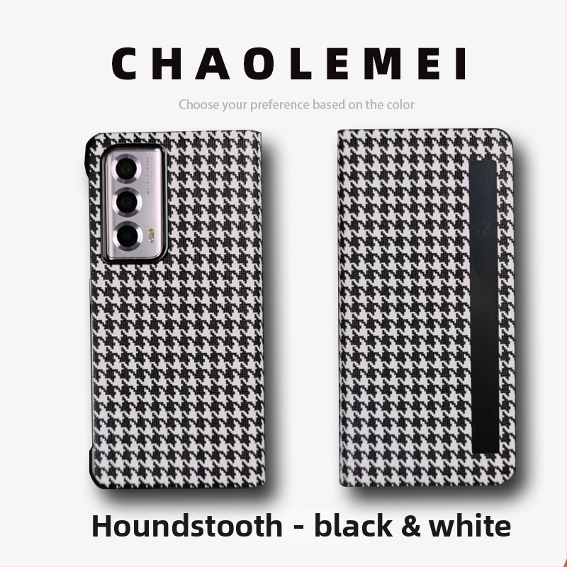 Калъф за Honor MagicVs2 със Smart Window, магнитен флип капак, сгъваем дизайн, PC и кожа, релефна изработка