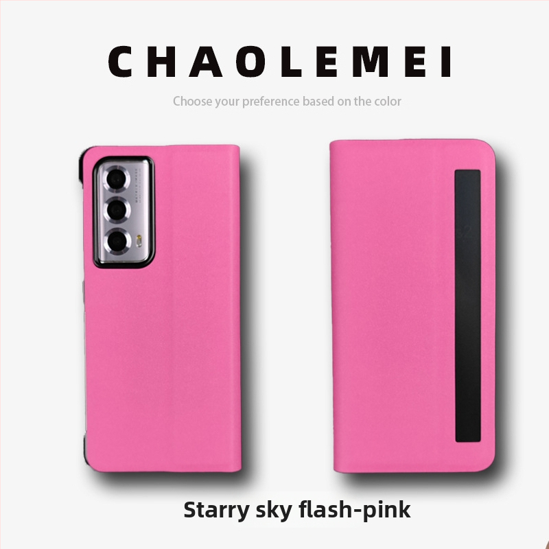 Калъф за Honor MagicVs2 със Smart Window, магнитен флип капак, сгъваем дизайн, PC и кожа, релефна изработка