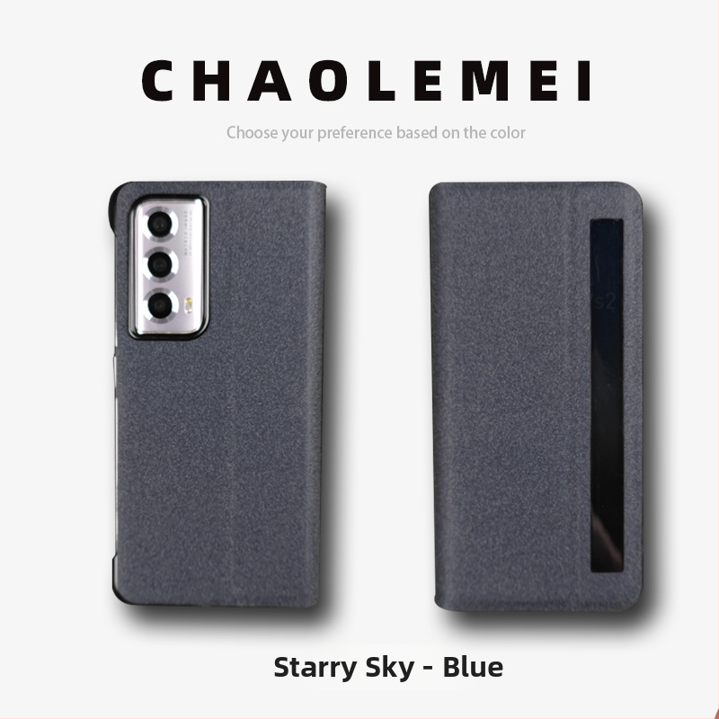 Калъф за Honor MagicVs2 със Smart Window, магнитен флип капак, сгъваем дизайн, PC и кожа, релефна изработка