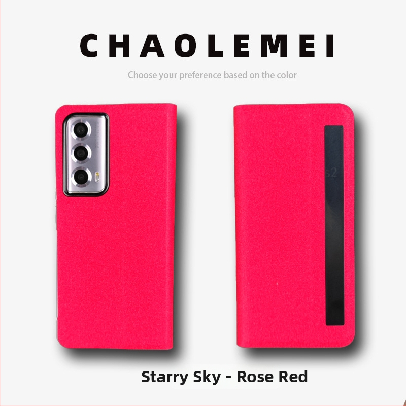 Калъф за Honor MagicVs2 със Smart Window, магнитен флип капак, сгъваем дизайн, PC и кожа, релефна изработка