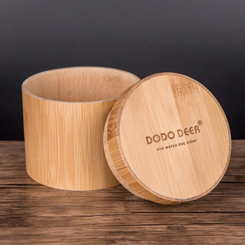 DODO DEER medinė laikrodžių dėžutė su logotipo spauda, pritaikymo galimybėmis ir licencijuotu privataus prekės ženklo ženklu