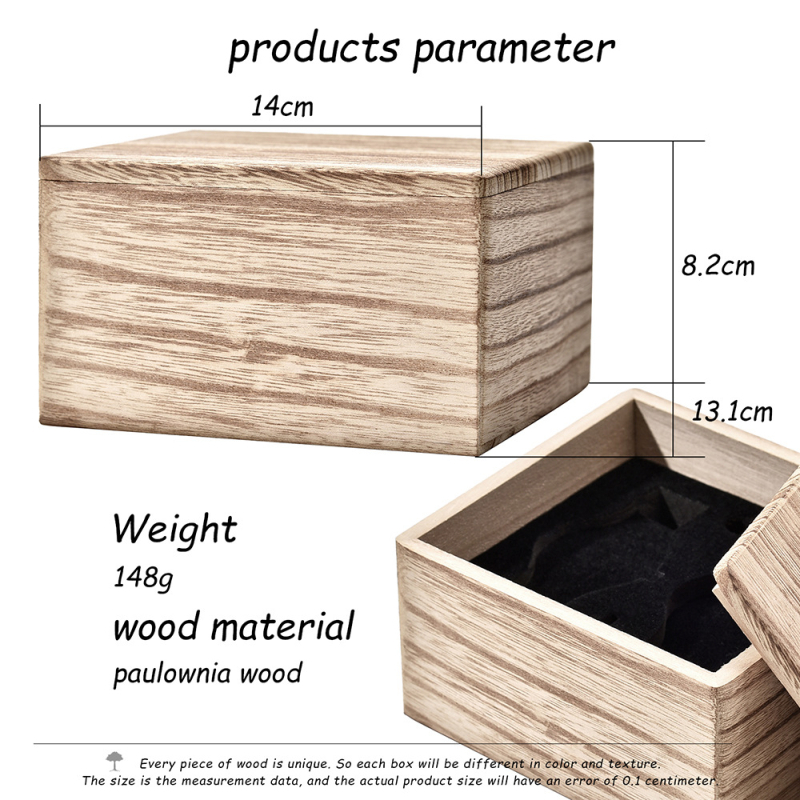 DODO DEER medinė laikrodžių dėžutė su logotipo spauda, pritaikymo galimybėmis ir licencijuotu privataus prekės ženklo ženklu