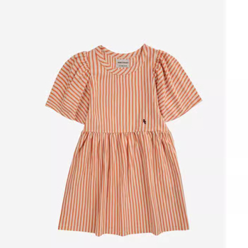 Laste puuvillane kleit trükiga, A-liiniline prints-prinsessi stiil, kevad 2024