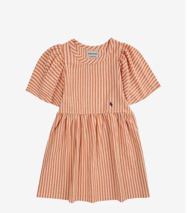 Laste puuvillane kleit trükiga, A-liiniline prints-prinsessi stiil, kevad 2024