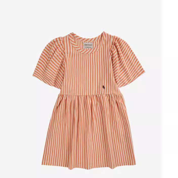 Laste puuvillane kleit trükiga, A-liiniline prints-prinsessi stiil, kevad 2024