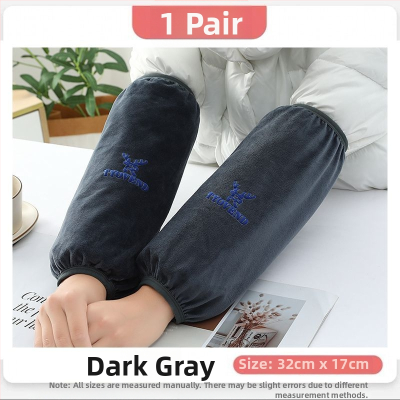 Universālās virtuves piedurknes — pretnetīrumiem, rudens-ziemas lietošanai, flaneles materiāls, drukāts dizains