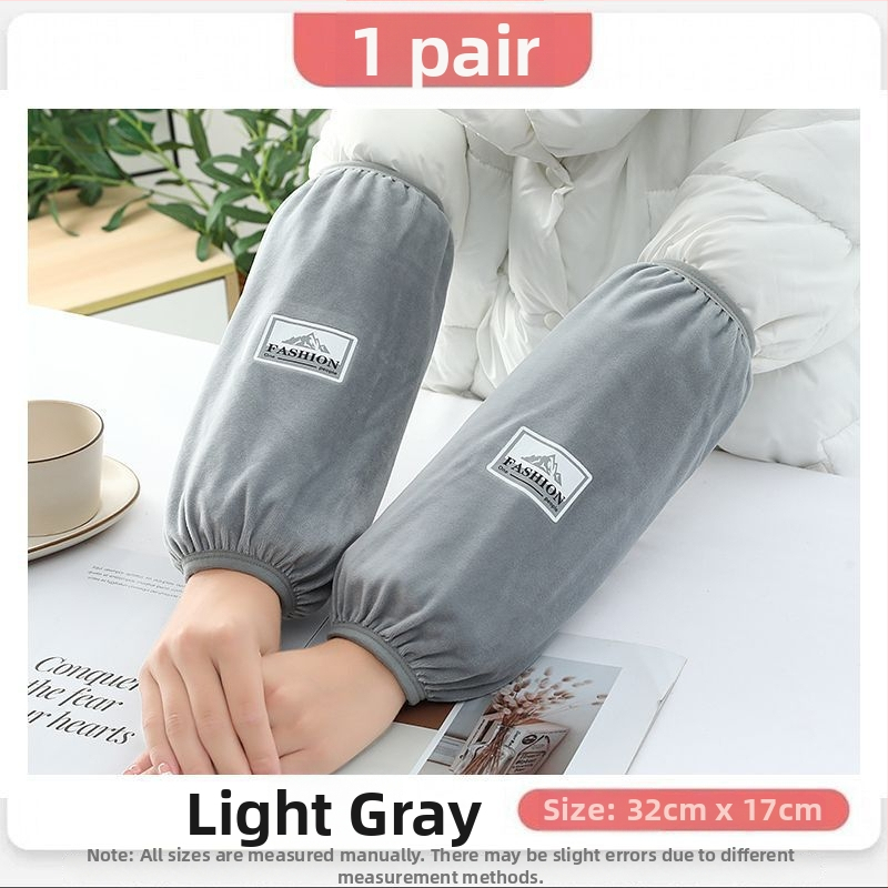 Universālās virtuves piedurknes — pretnetīrumiem, rudens-ziemas lietošanai, flaneles materiāls, drukāts dizains