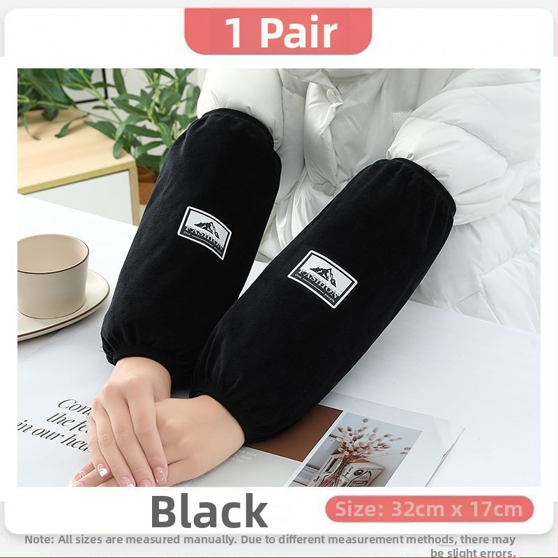 Universālās virtuves piedurknes — pretnetīrumiem, rudens-ziemas lietošanai, flaneles materiāls, drukāts dizains