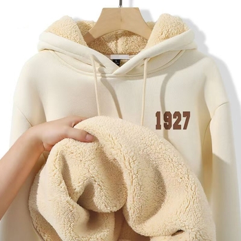 Ανδρικό φούτερ με κουκούλα, παχύ, μακριά μανίκια, 90% πολυεστέρας, μονόχρωμο με εκτύπωση, άνοιξη νεανικός στυλ