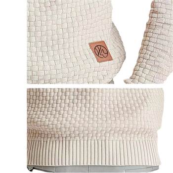 Kapućom jacquard dukserica s kapuljom, korejskog stila, široki kroj, dugi rukavi, lagana tkanina; glavni materijal: kuniće krzno 96%+