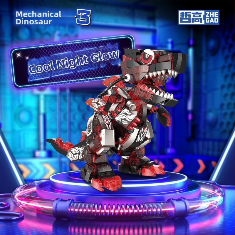 LEGO saderīgs blokiem komplekts: Orangutan dinozaura modelis, ABS plastmasa, 400–800 detaļas, bez elektrības, vecums 7–14 gadi