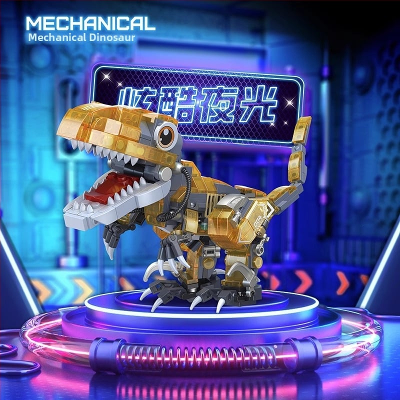 LEGO saderīgs blokiem komplekts: Orangutan dinozaura modelis, ABS plastmasa, 400–800 detaļas, bez elektrības, vecums 7–14 gadi