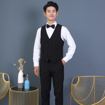 Kostüümi vest, kitsas lõige, ilma kraeta, ühe ridade nuppudega, polüesterkangas, sobib nelja aastaaja jaoks