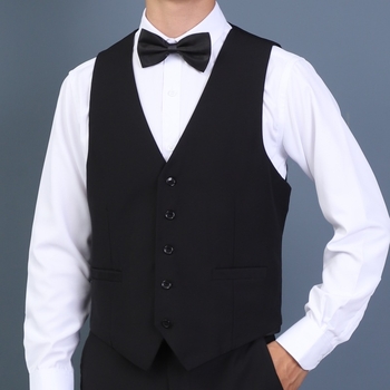 Kostüümi vest, kitsas lõige, ilma kraeta, ühe ridade nuppudega, polüesterkangas, sobib nelja aastaaja jaoks