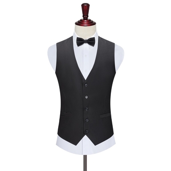 Kostüümi vest, kitsas lõige, ilma kraeta, ühe ridade nuppudega, polüesterkangas, sobib nelja aastaaja jaoks